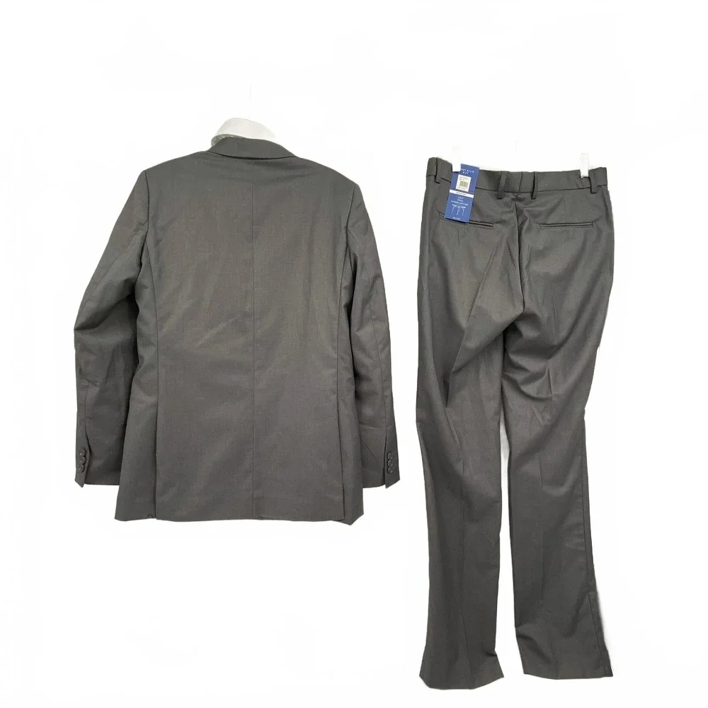 Perry Ellis 5PC Suit Set | Boys’ 18 Regular Gray Formal Polyester